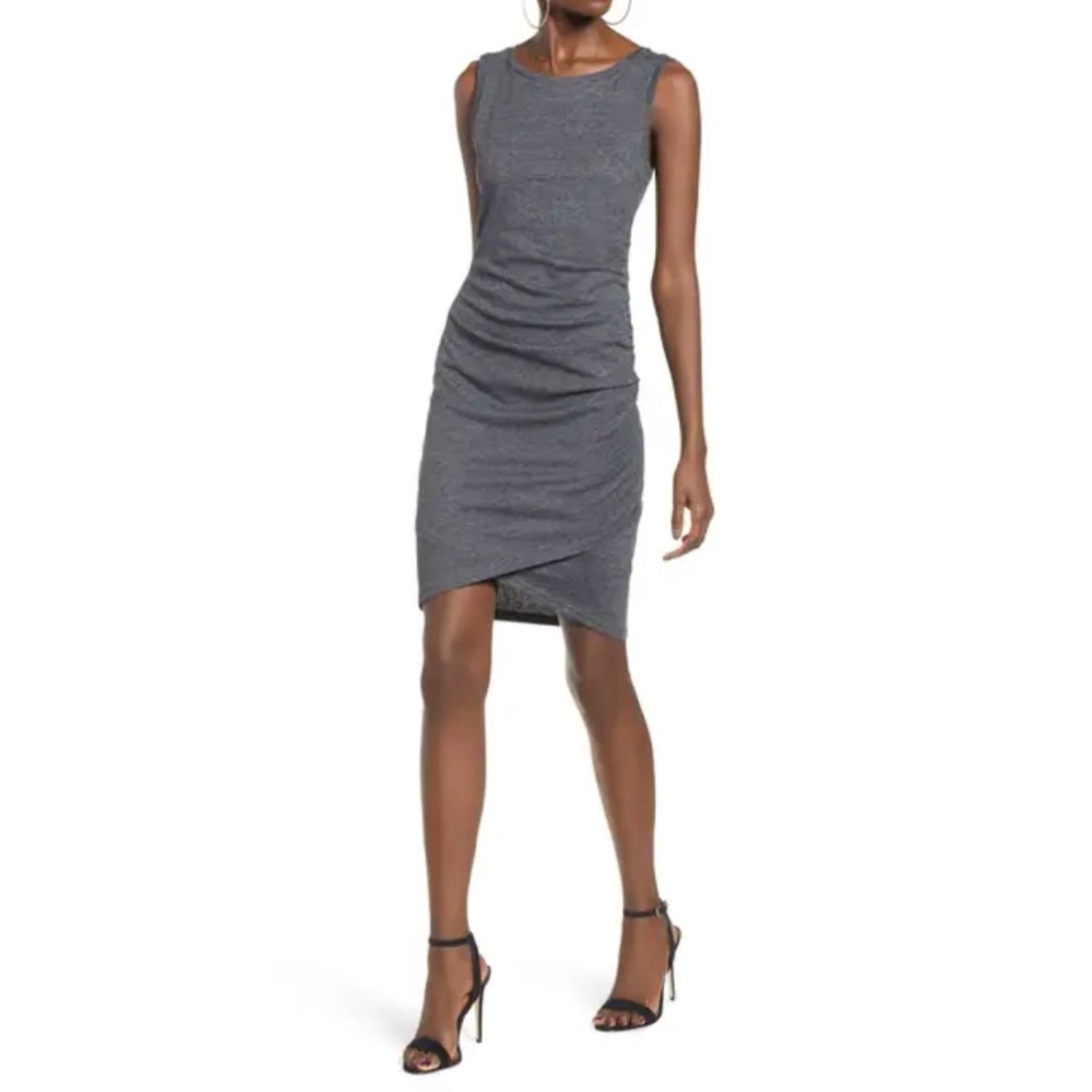 Leith Charcoal Sleeveless Mini Dress